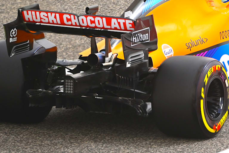 Das Heck des McLaren gibt viel zu reden
