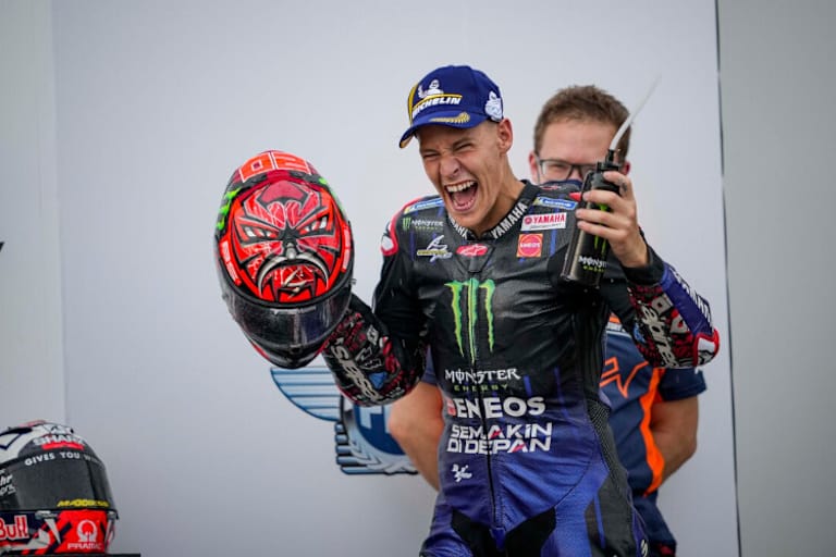 Ausgelassener Jubel über Platz 2: Fabio Quartararo