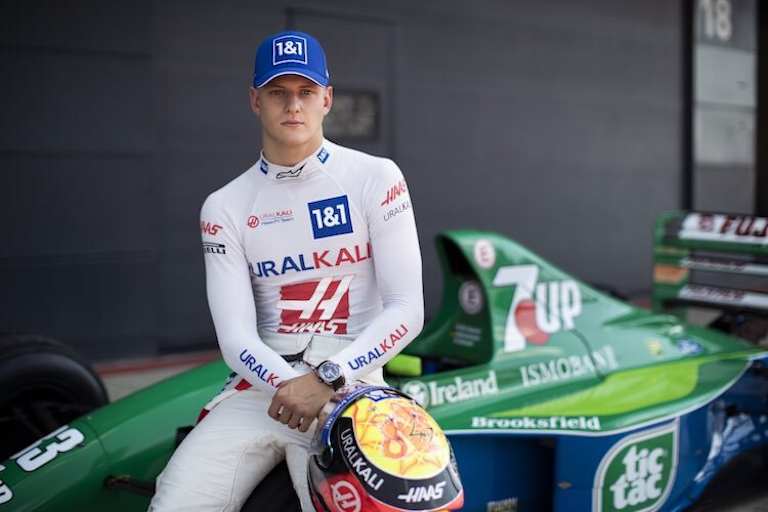 Mick Schumacher genoss die Fahrt im eleganten Jordan 191-Ford