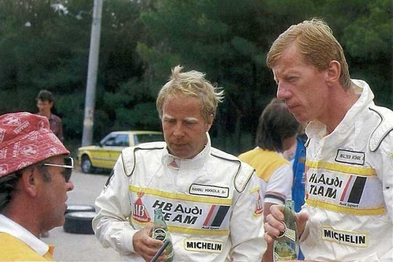 Hannu Mikkola mit Walter Röhrl