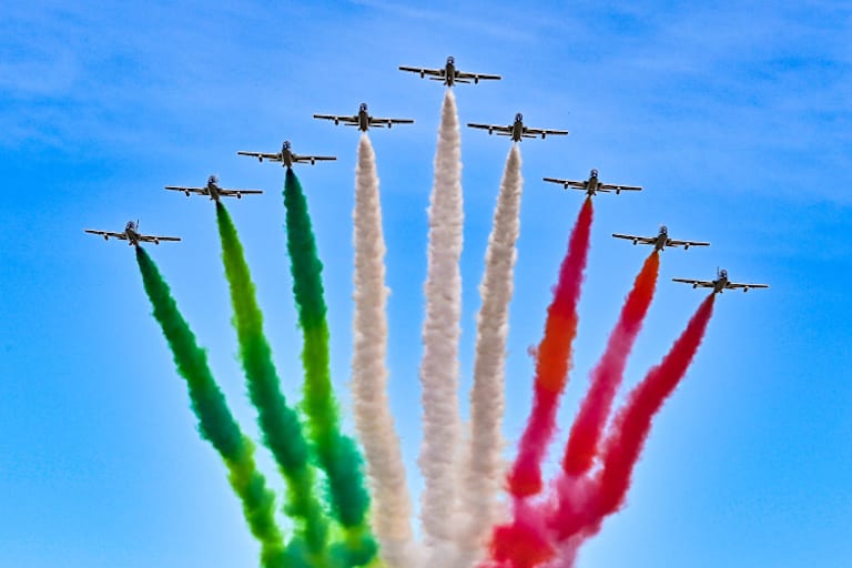 Die Frecce Tricolori über Misano 