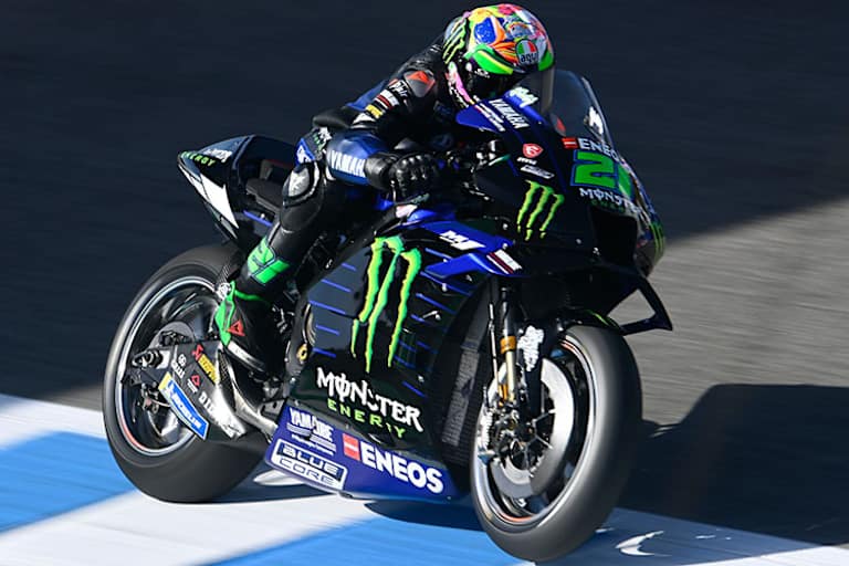 Franco Morbidelli auf der Werks-Yamaha: Ein siebter Platz ist sein bestes Ergebnis 2022
