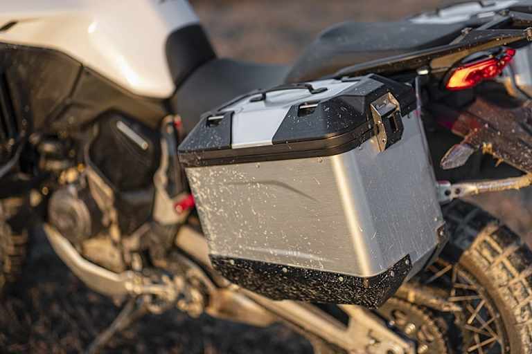 Das Design der Multistrada V4 wurde im Windanal optimiert - der Schnabel an der Front wurde beibehalten