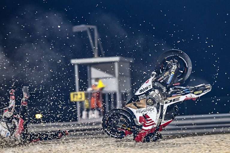 Der Japaner stürzte in Kurve 7