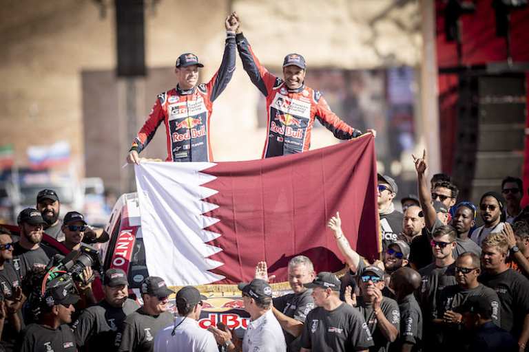 Erfolgsduo: Nasser Al-Attiyah und Matthieu Baumel