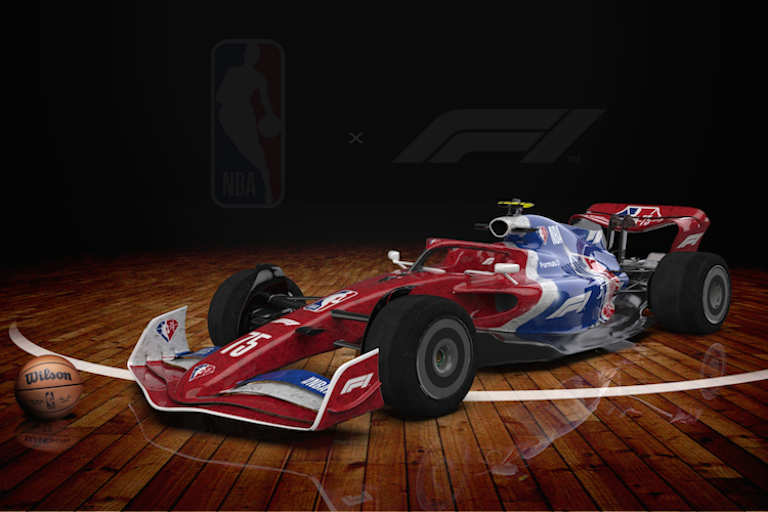 Auch die NBA-Liga selbst präsentiert ihre eigene Lackierung