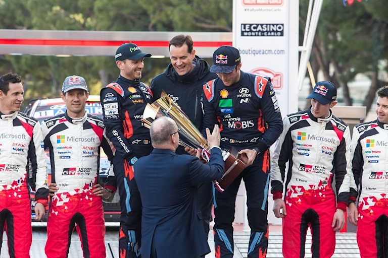 Thierry Neuville bei seinem Sieg 2020 in Monaco