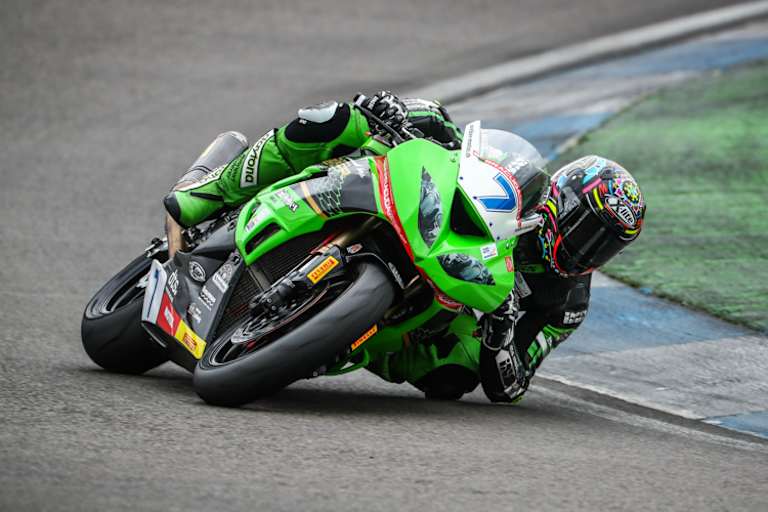 Mit der Kawasaki beim Finale