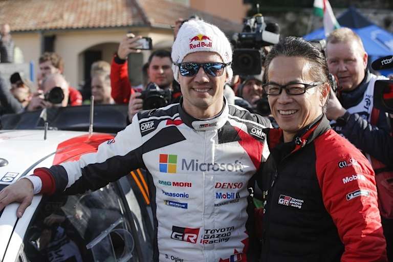 Sébastien Ogier und Akio Toyoda