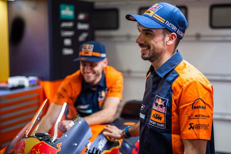Das Red Bull-KTM-Fahrerduo: Oliveira (rechts) und Binder
