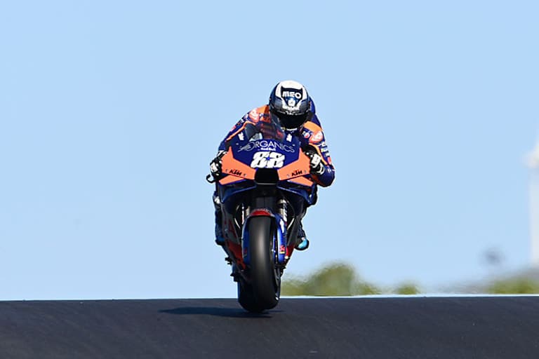 Miguel Oliveira auf der Berg- und Talbahn in Portimão