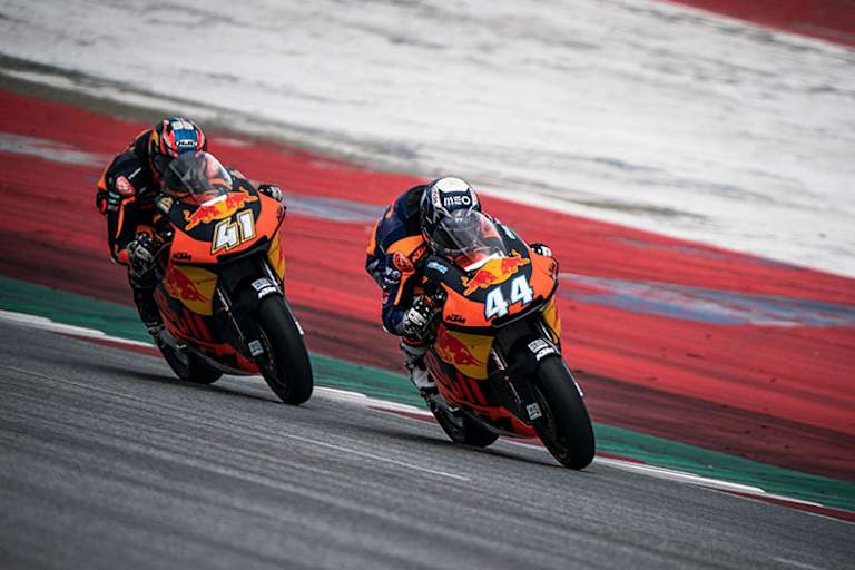 Spielberg: Oliveira (44) und Binder (41) auf den Moto2-Bikes 