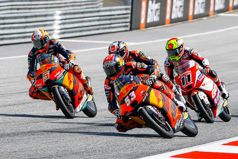 Packende Fights: Öncü (53) vor Masia (5), Acosta (verdeckt) und Sieger Garcia (11)