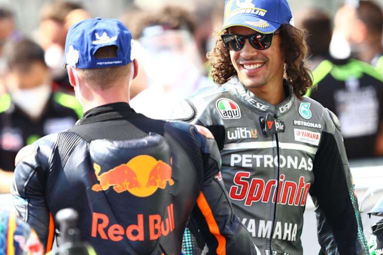 Brad Binder und Franco Morbidelli schafften es beide erstmals auf ein MotoGP-Podest
