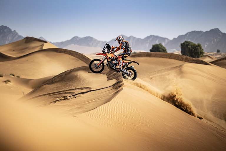 Ein schneller Neuling in den Dünen: Danilo Petrucci