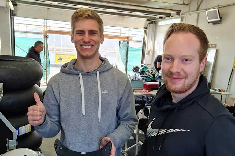 Jan Schmidt (re.) mit Julian Puffe