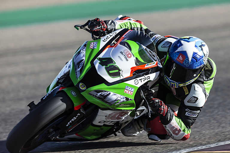 Ersatzfahrer Roman Ramos (li.)