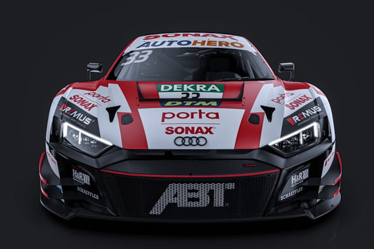 Rasts Abt-Audi ist im bereits bekannten rot-weißen Design gehalten