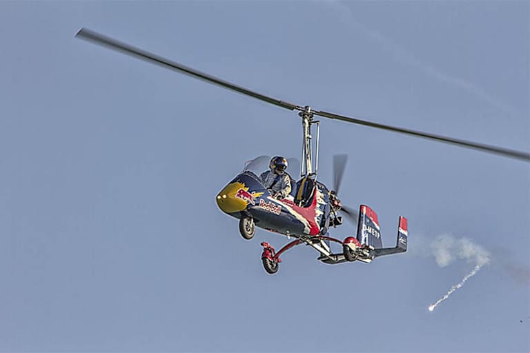 Mit so einem Gyrokopter wollte Read über den Ärmelkanal fliegen 