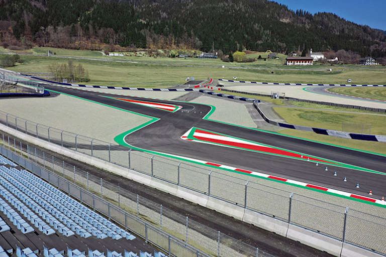 Die Kurve 2 auf dem Red Bull Ring wurde entschärft