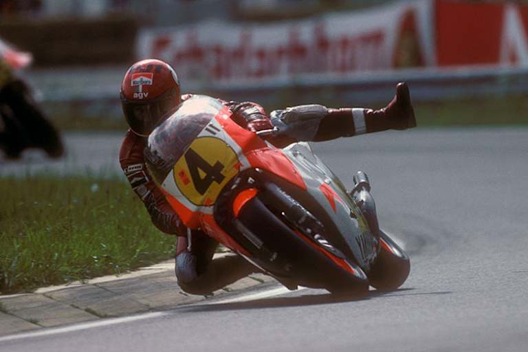 Yamaha-Star Kenny Roberts 1983 auf dem Salzburgring: Er verlor die WM damals gegen Spencer um 2 Punkte