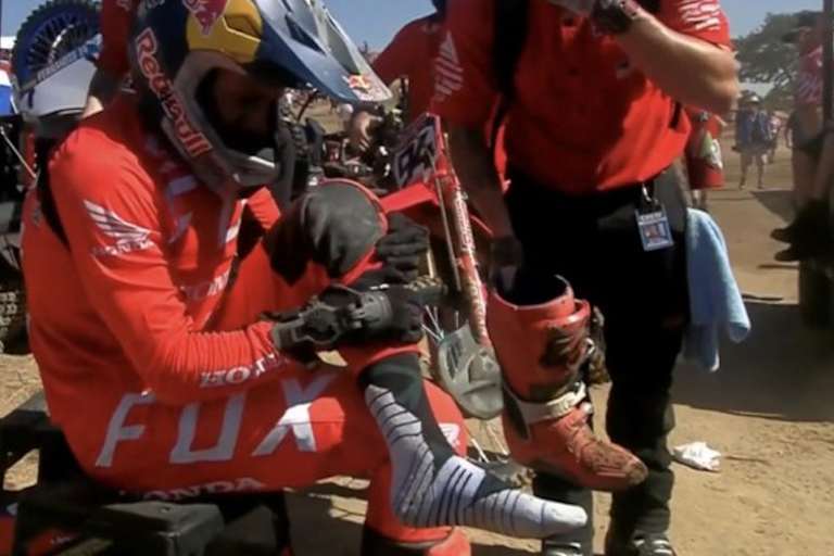 Ken Roczen zog sich in Hangtown eine Fußverletzung zu