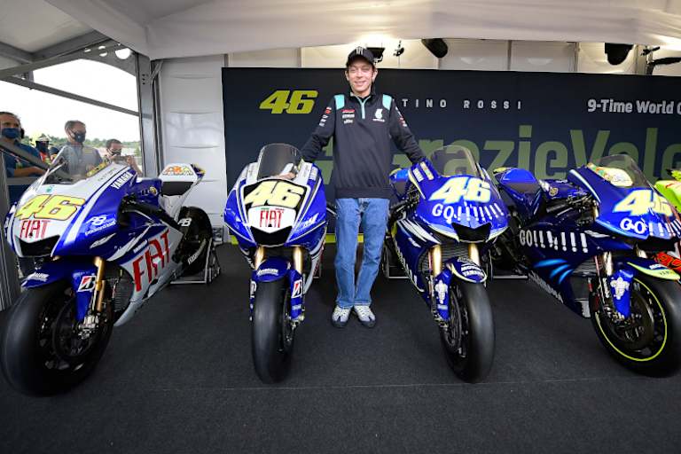 Valencia 2021: Die vier Yamaha aus Rossis Titeljahren