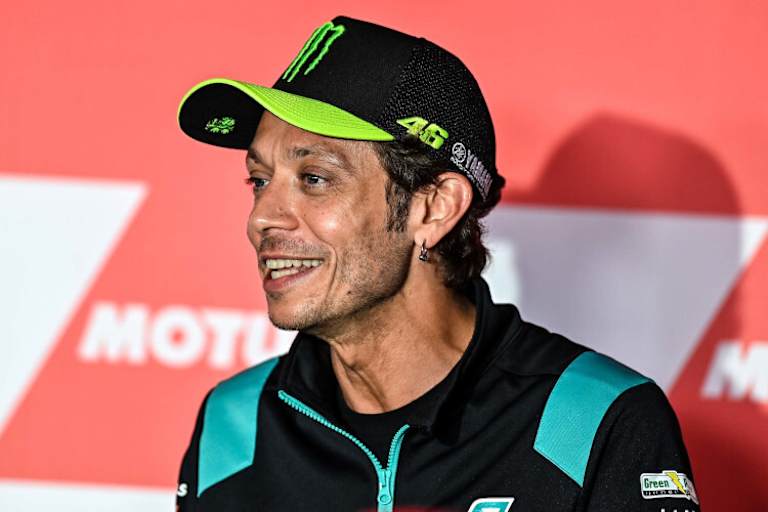 Valentino Rossi freut sich auf den Fußball-Abend