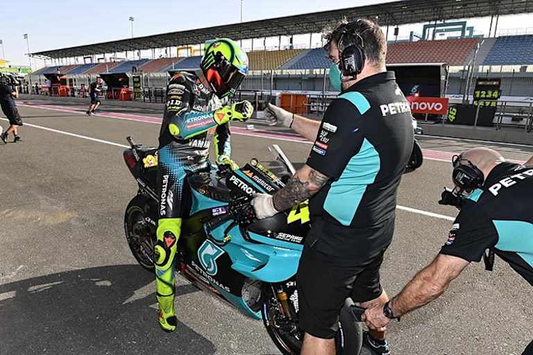 Valentino Rossi in Katar 2021: Erstmals in einem Yamaha-Kundenteam