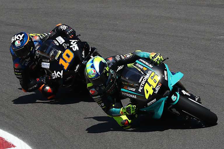 Portugal-GP 2021: Rossi (46) vor Bruder Luca Marini