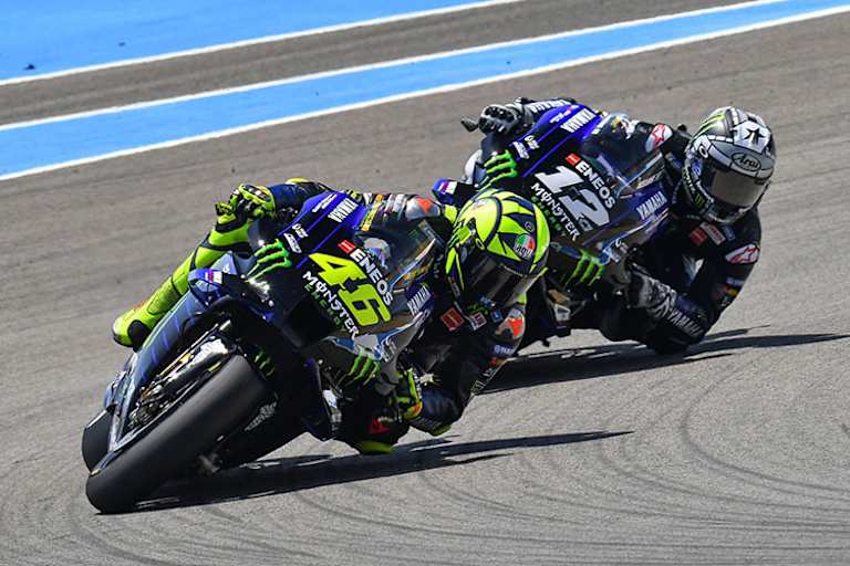 Nach 47 Rennen endlich wieder ein Podestplatz: Rossi gegen Viñales (12) 