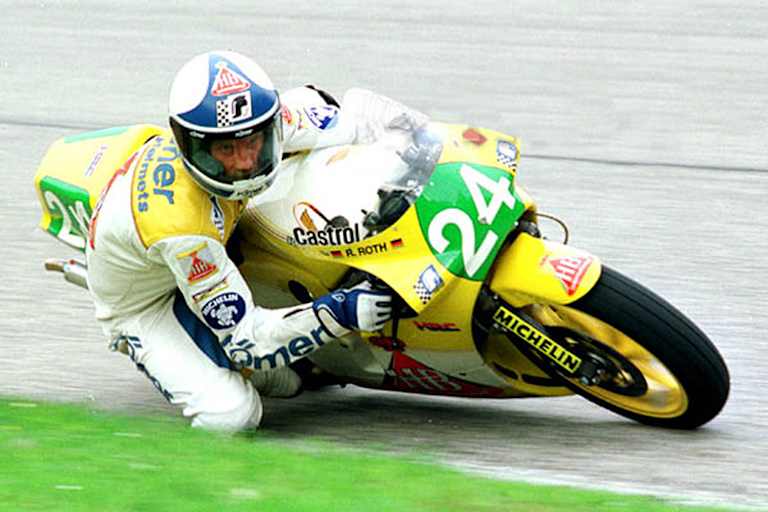 Reinhold Roth beim Salzburgring-GP 1987