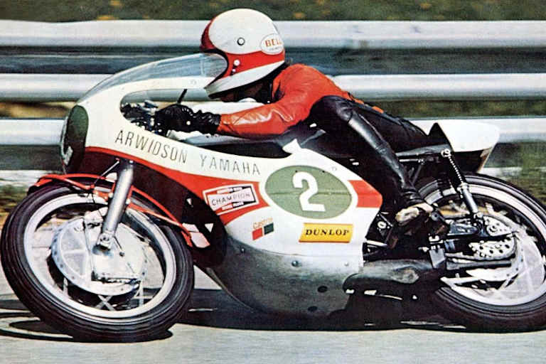 Jarno Saarinen auf der Yamaha 250 im Jahr 1973