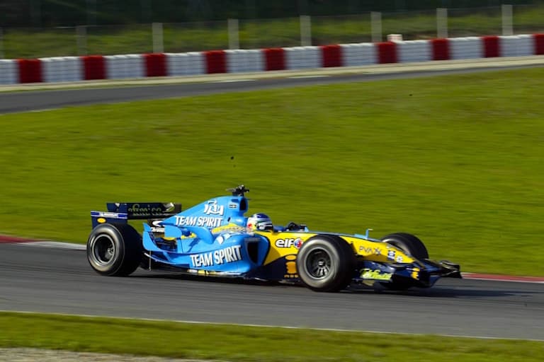 Rallye-Weltmeister Carlos Sainz 2006 in Barcelona im Renault