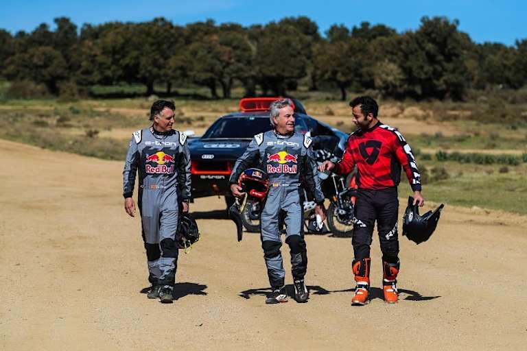 Lucas Cruz, Carlos sainz und Danilo Petrucci