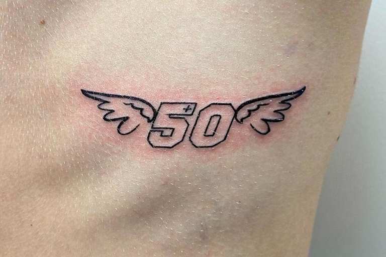 Dieses Tatoo wird Salac immer an den toten Freund Jason erinnern