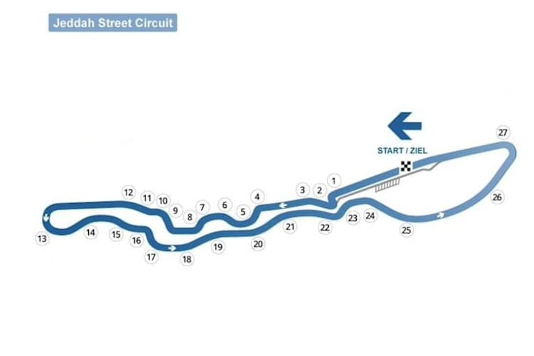 Der schnelle Corniche Circuit von Dschidda