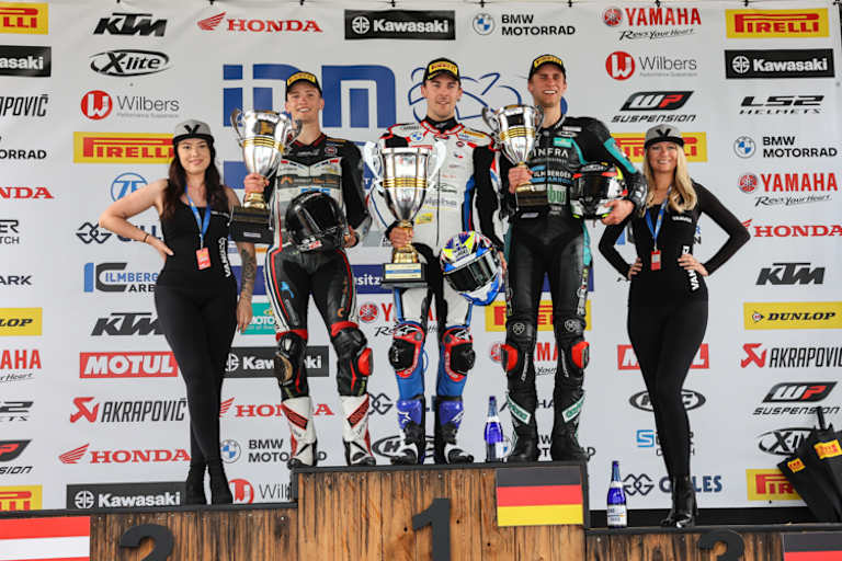 SBK-Podium nach Lauf 1