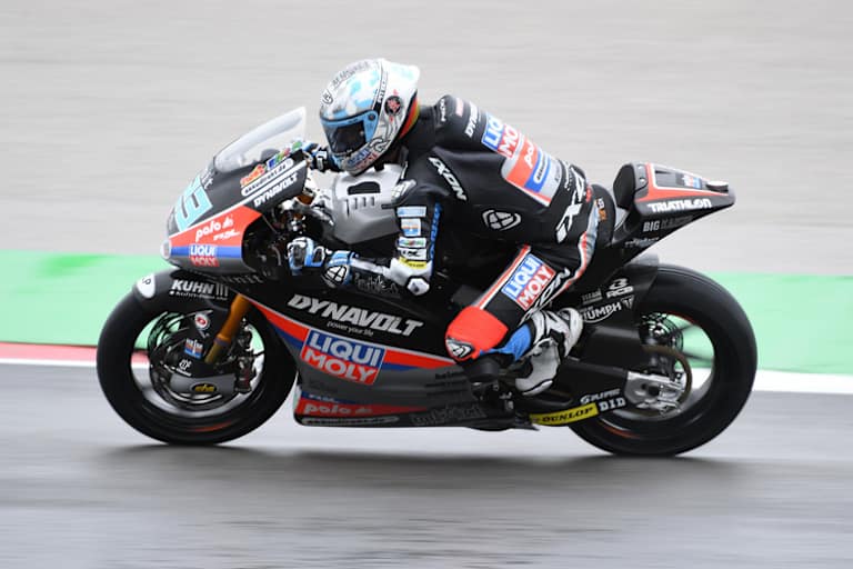 Marcel Schrötter war im Nassen sehr schnell, im Trockenen hatte er zu mehr kämpfen