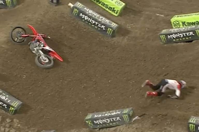 Dieser Crash kostete Sexton den Sieg