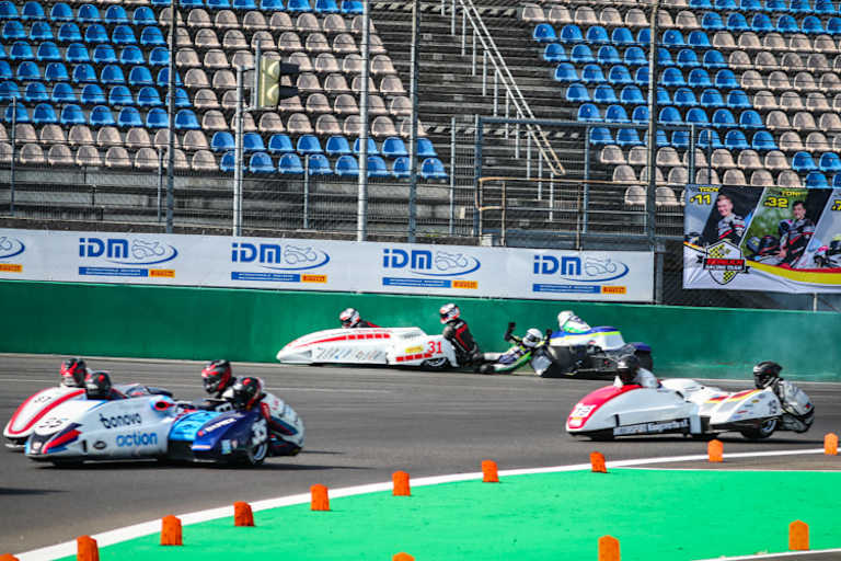 Zwischendurch gab es Kuddelmuddel auf der Piste