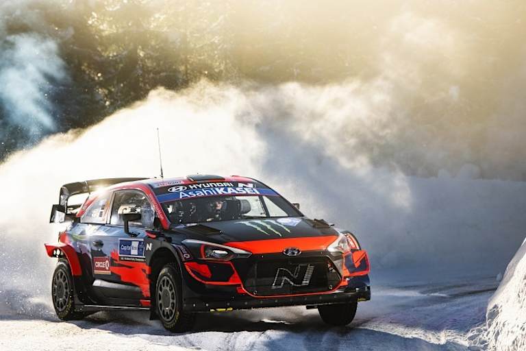 Oliver Solberg bei der Rallye Arctic
