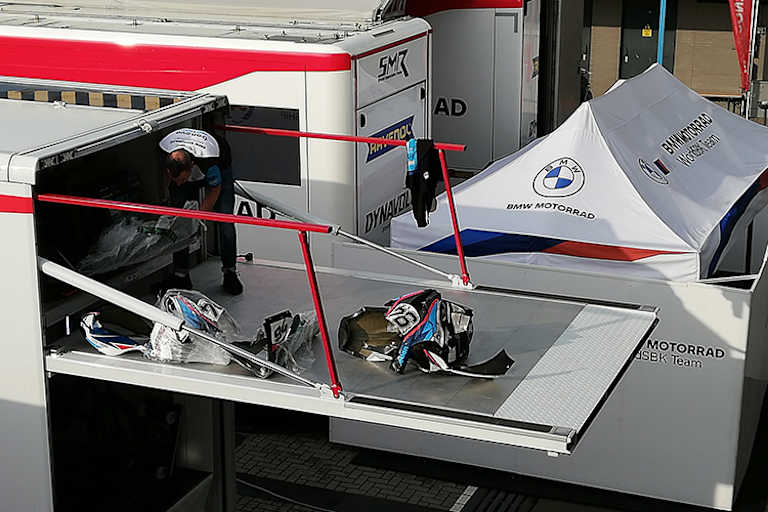 Wegräumen der Sturzteile