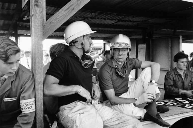 Von Trips 1959 mit Porsche-Partner Jo Bonnier