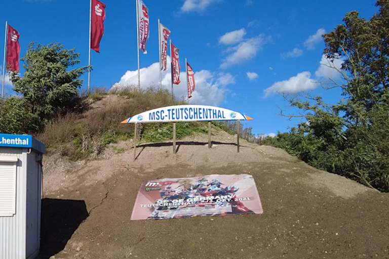 Der neue Eingang zur Strecke