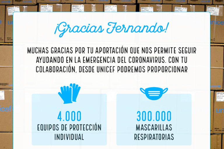 Unicef bedankte sich bei Fernando Alonso