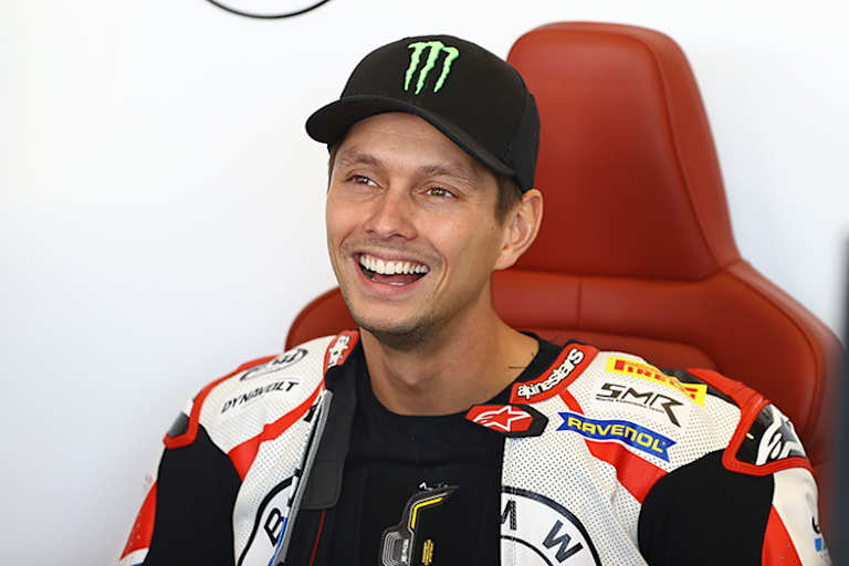 Nach dem Rennen konnte Michael van der Mark wieder lachen