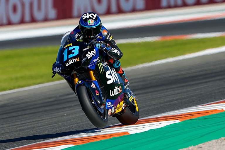 Auch in der Moto2-WM war WITHU 2021 präsent: Vietti aus dem Sky VR46-Team