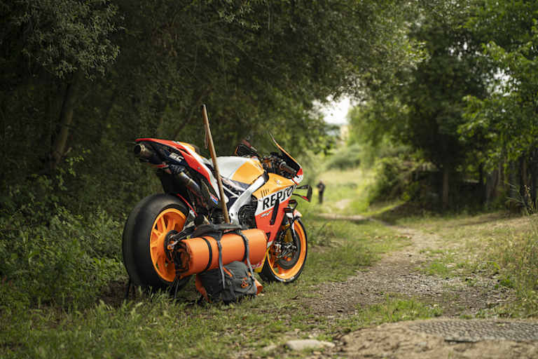 Das Motorrad war sieben Tage lang unterwegs