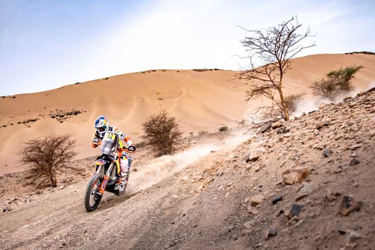 Matthias Walkner bei der «Rally du Maroc» auf dem Weg zum WM-Titel